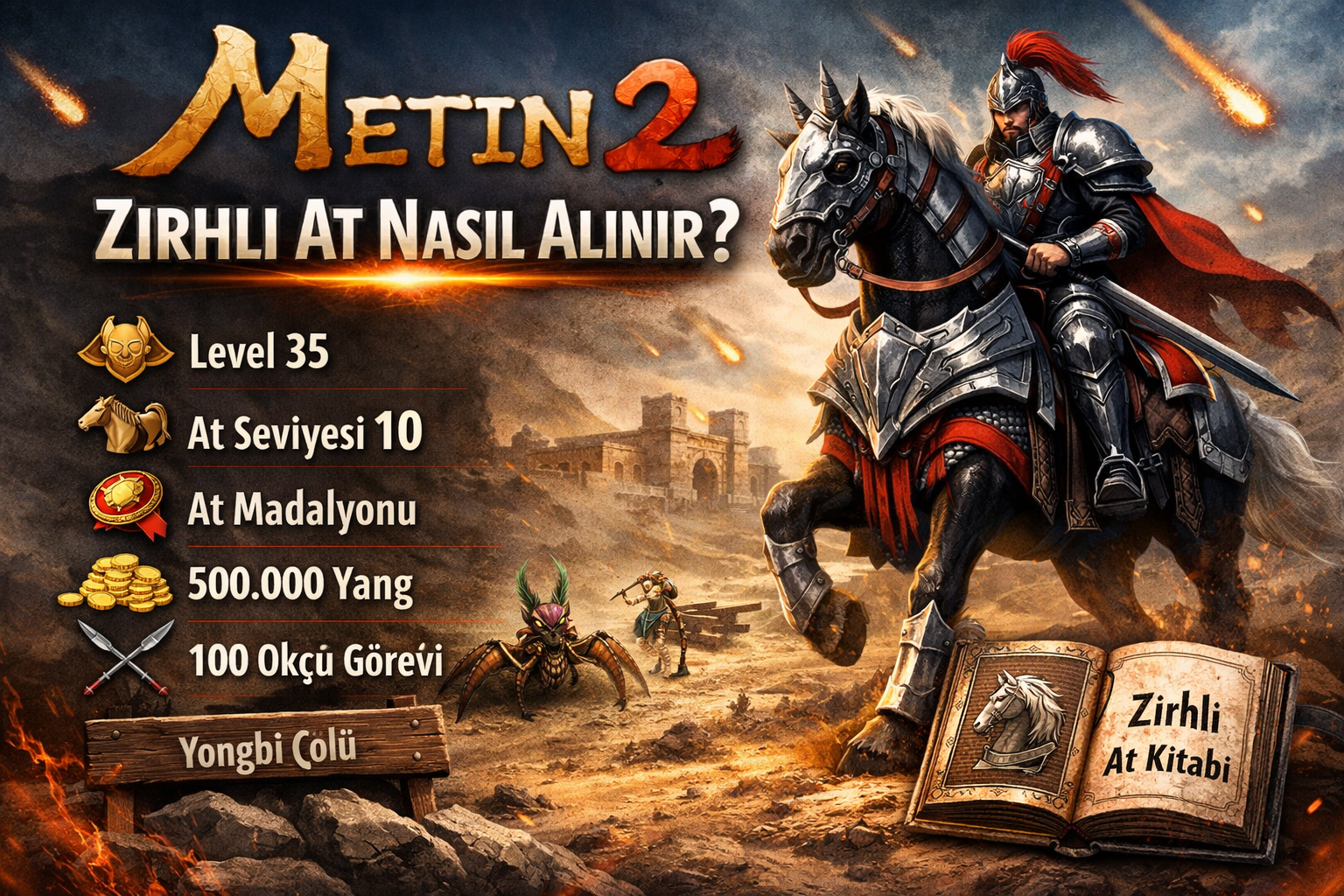 Metin2 Zırhlı At Nasıl Alınır? (At Zırhlama Görevi Rehberi)